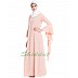 Fairy sleeves abaya- Pink Fairy sleeves abaya- Pink